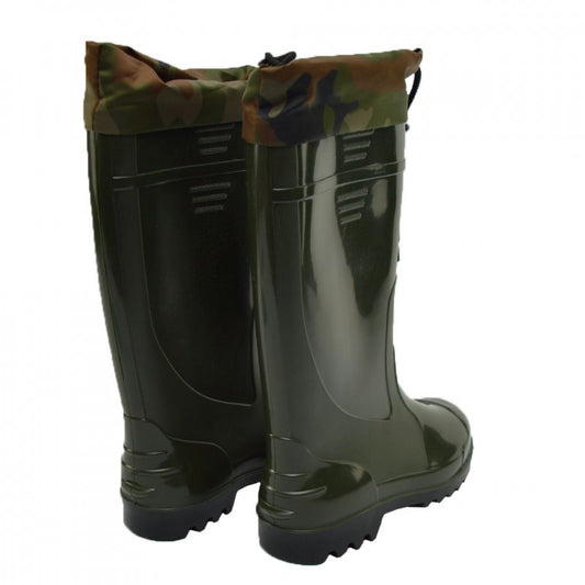 Гумові чоботи ПВХ — водонепроникні (олива, з надставкою)