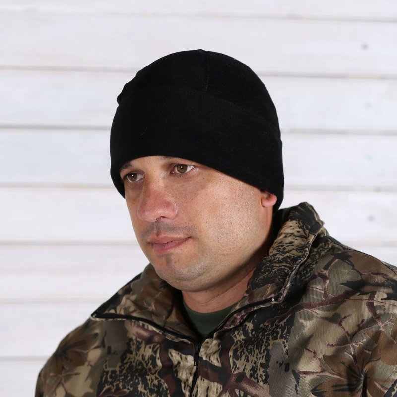 Шапка флісова Чорна