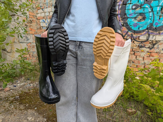 Гумові чоботи ПВХ — водонепроникні (чорні)