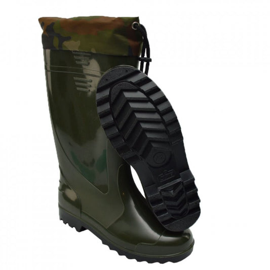 Гумові чоботи ПВХ — водонепроникні (олива, з надставкою)