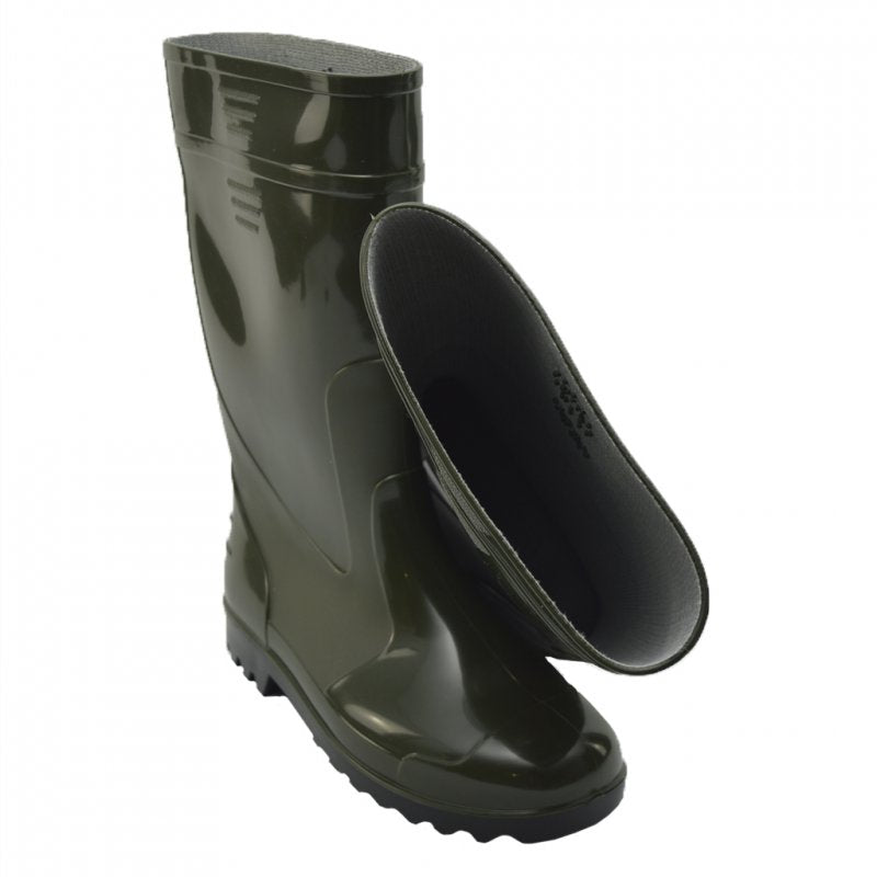 Гумові чоботи ПВХ — водонепроникні (олива)