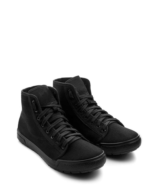 Кеди високі чорні, з посиленим верхом