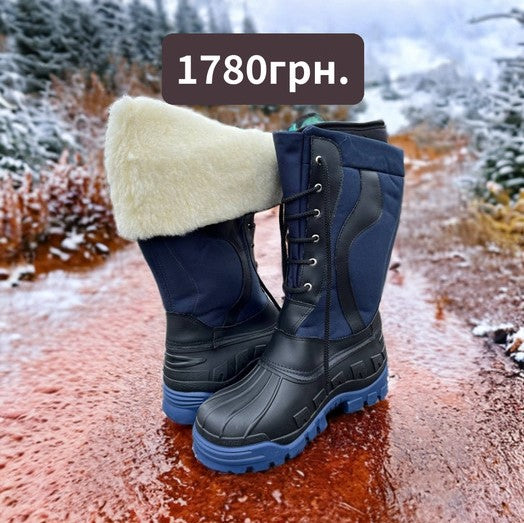 Зимові чоботи сині
