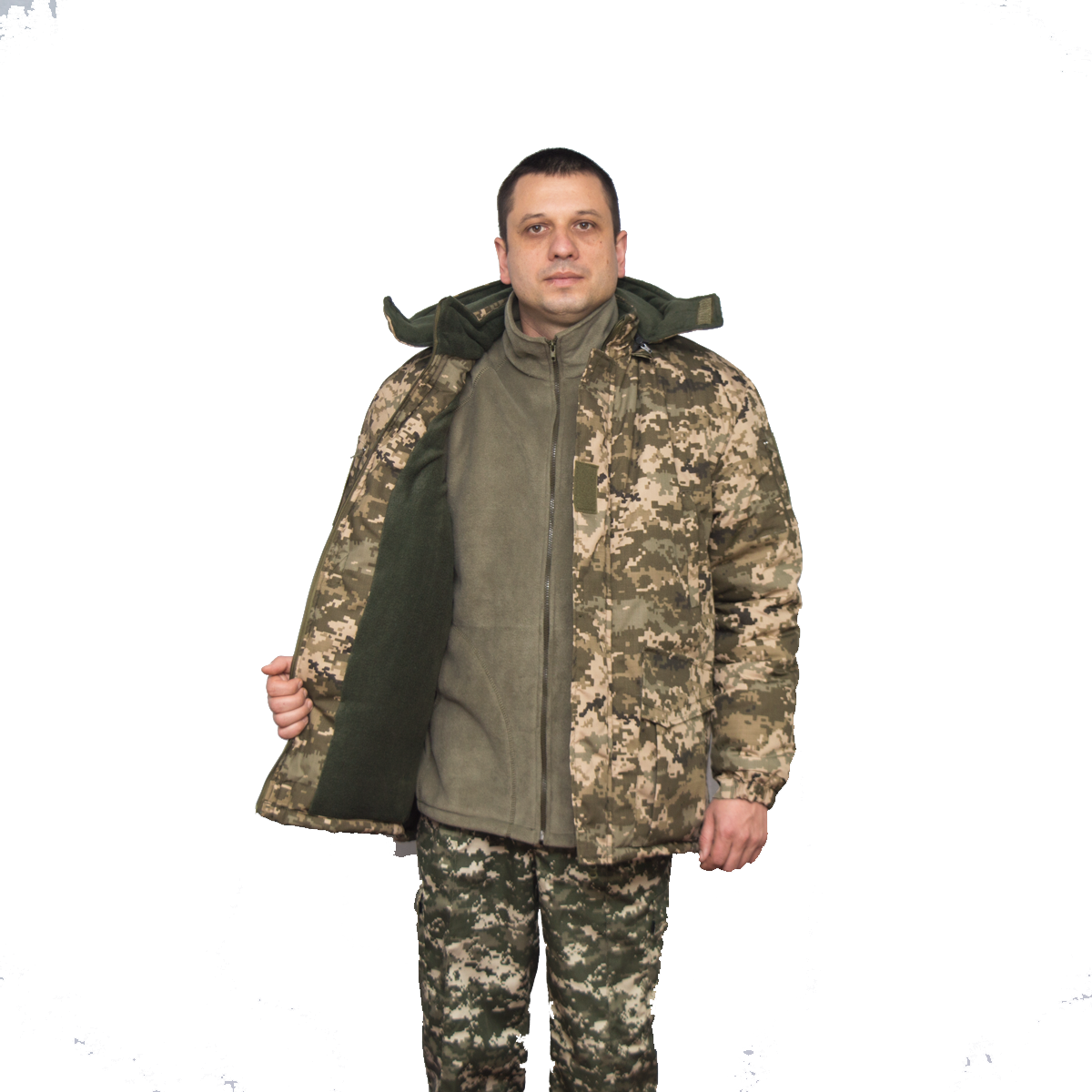 Зимовий бушлат ММ-14 з флісовою підкладкою