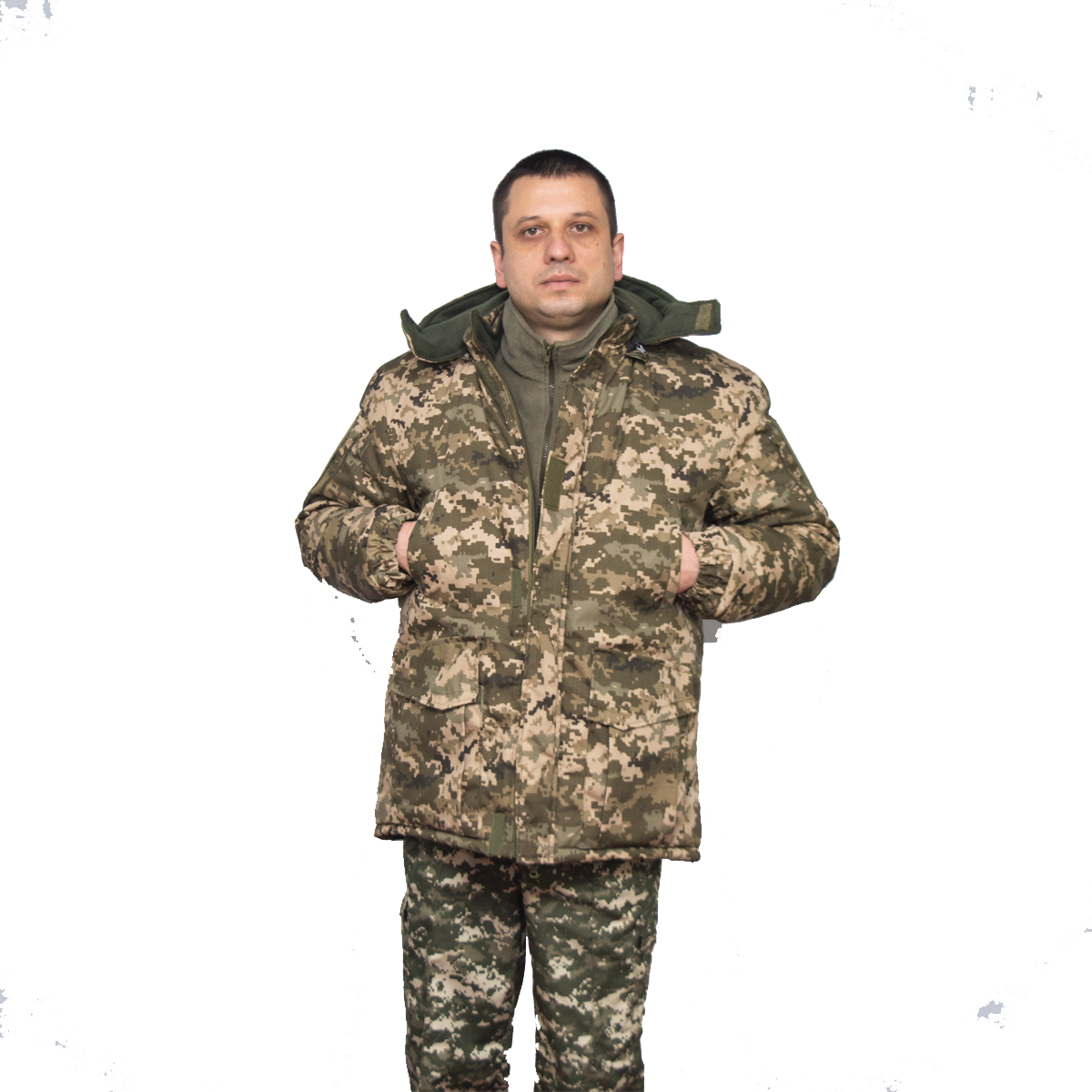 Зимовий бушлат ММ-14 з флісовою підкладкою
