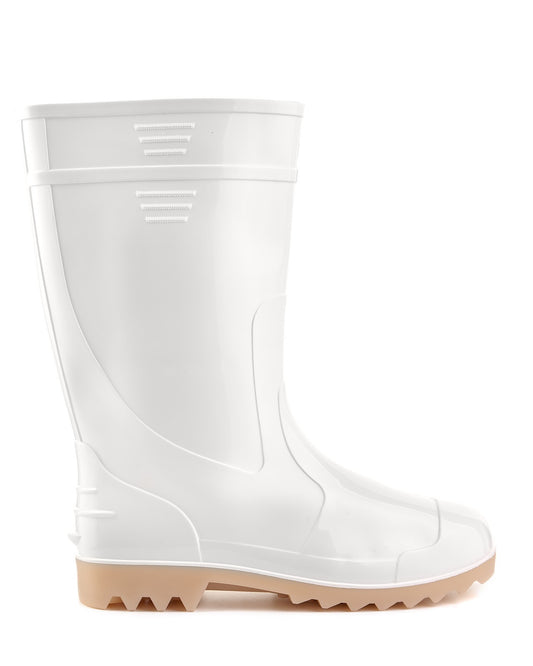 Гумові чоботи ПВХ — водонепроникні (білі)