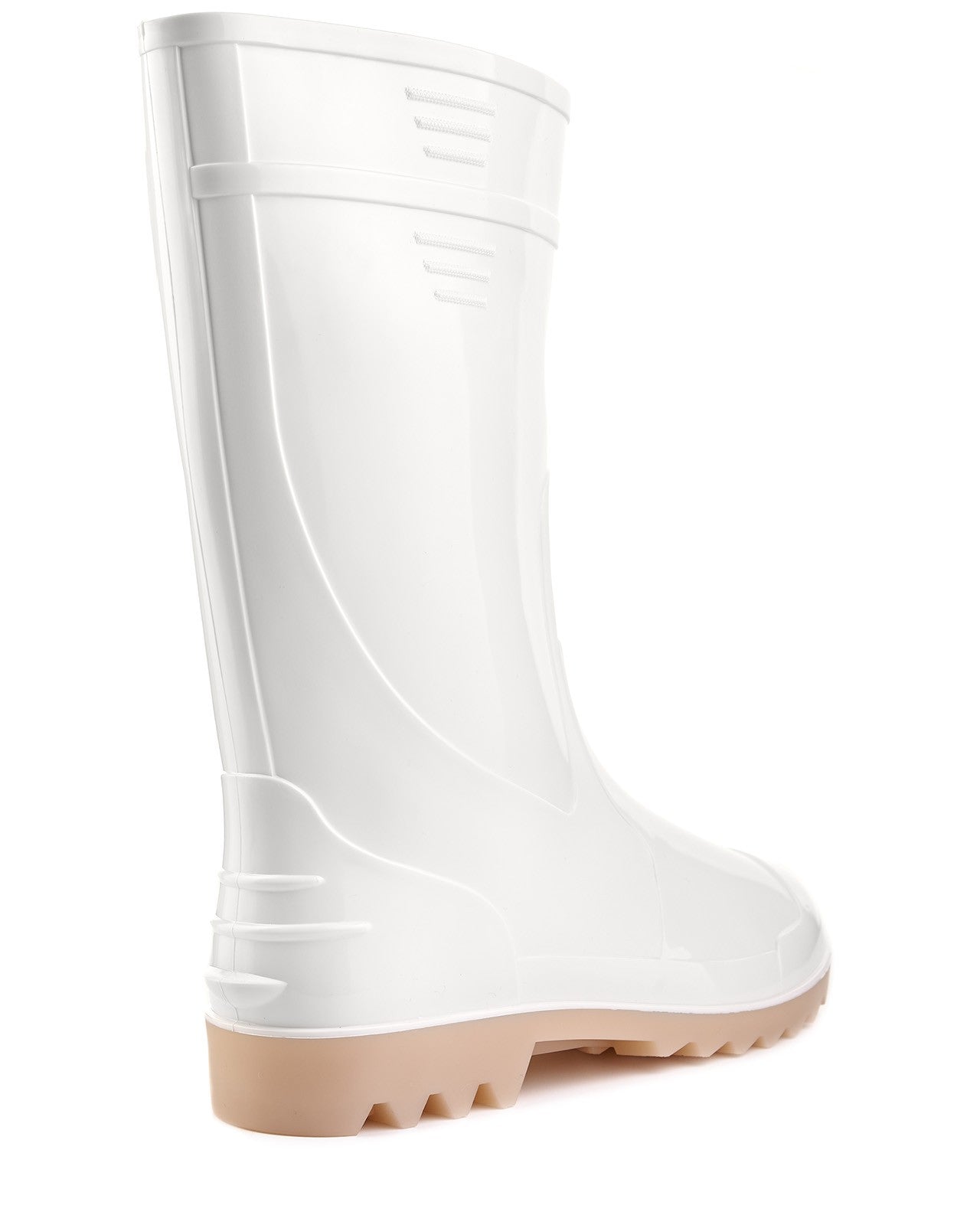 Гумові чоботи ПВХ — водонепроникні (білі)