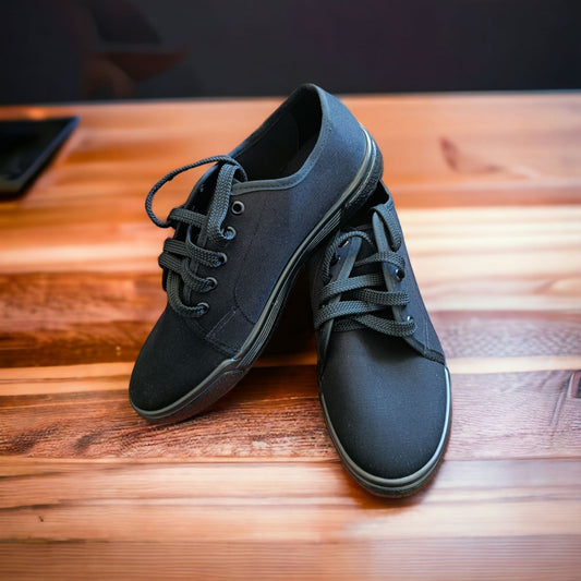 Кеди низькі чорні, посилений верх